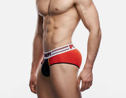 PUMP! Brief Circuit Cotton Mesh Ochre Piping Cup E-Racer Briefs 12068