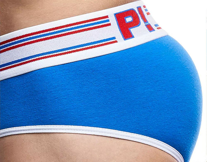 PUMP! Brief Velocity E-Racer Cotton Mesh Briefs With Ochre Piping Cup 12069