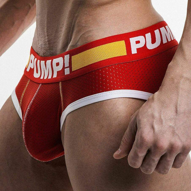 XL PUMP ! Brief Flash Mesh Slip Sports 12027
