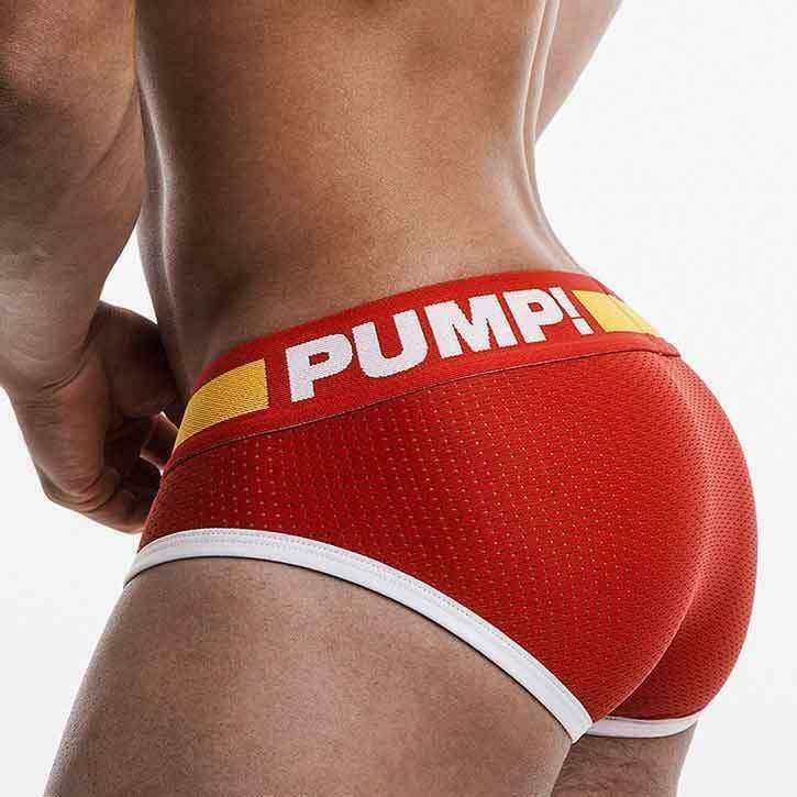 XL PUMP ! Brief Flash Mesh Slip Sports 12027