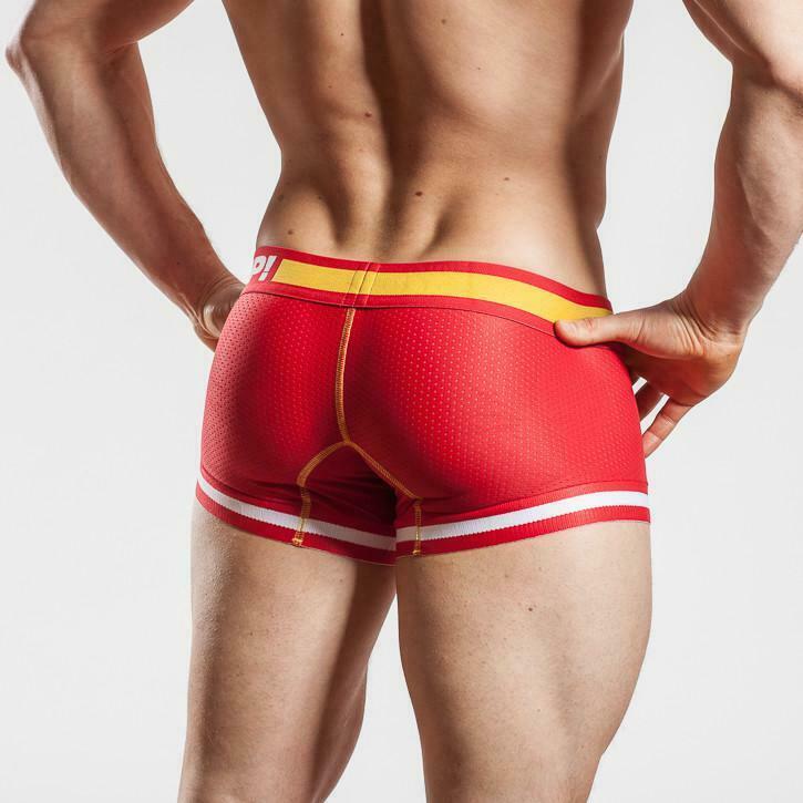 PUMP! Flash Mesh Boxer TouchDown Cotton Undies Red 11046 P20