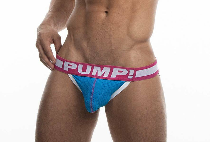 PUMP! Jock Sugar Rush Micro-Mesh Pouch Baby Blue Jockstrap 15026 40