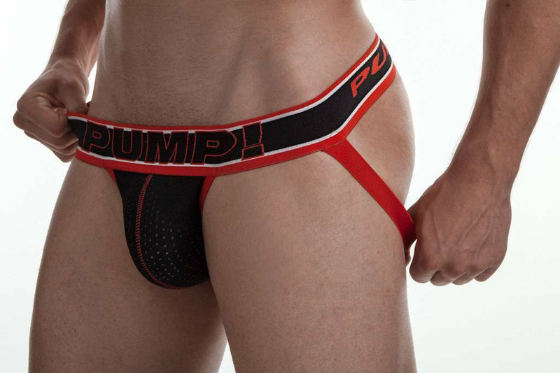 PUMP! Jock UpperCut Jockstrap Black Mesh 15029 11