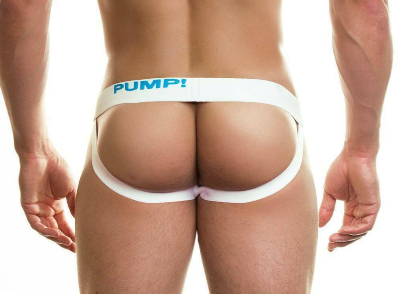 PUMP! Jockstrap Neon Fuel Blue Vibrant Eye-Popping Jock 15018 P24