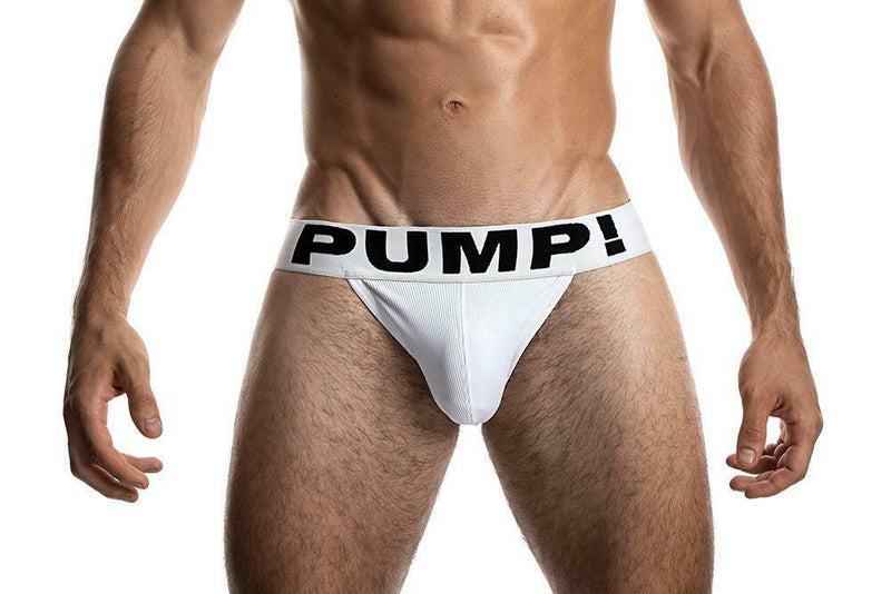 PUMP! Mens Jocks Classic Jockstrap Cotton Pouch White 15005 P24