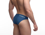 PUMP! Swim Briefs Water Cheeky Soft Nylon Swimwear UPF 50+ Blue 13012 T12