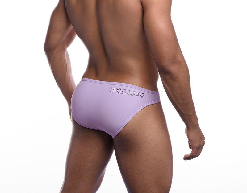 PUMP! Swim Briefs Water Cheeky Soft Nylon Swimwear UPF 50+ Orchid 13009 T12