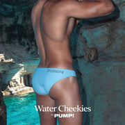 PUMP! Swim Briefs Water Cheeky Soft Nylon Swimwear UPF 50+ Teal 13010 T12