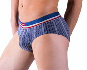 Punto Blanco Brief Canyon Slip Briefs Cotton Ligned Blue 3405 8