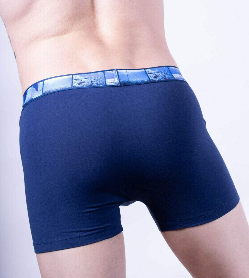 Punto Blanco Boxer Water Seas Long Boxers Organic Cotton Navy 3388 11