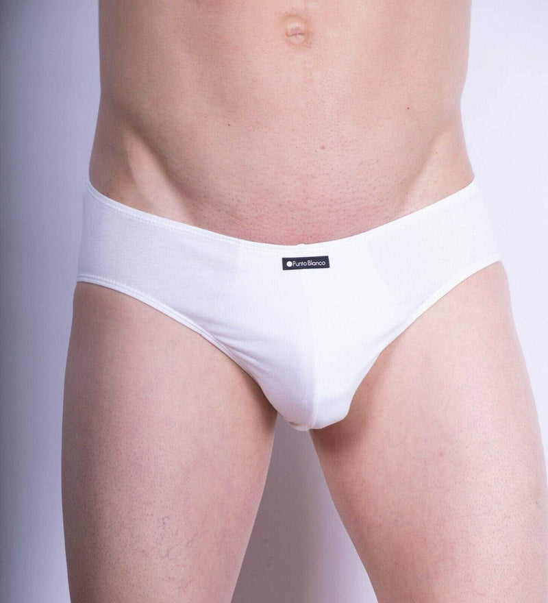 Punto Blanco Punto Blanco Brief Invisible Slip Soft Cotton Briefs White 3619 27