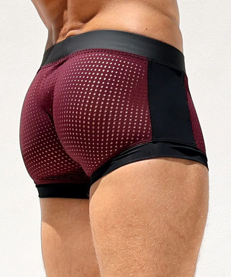 RUFSKIN Boxer Shorts Sport WALKOVER Laser-Cut Mesh Custom Mahogany Hue