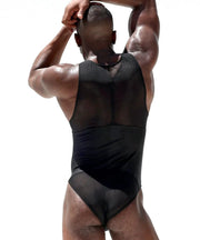 RUFSKIN Brief-Bodysuit PALACE Lustrous Singlet Perfectly See-Through Black