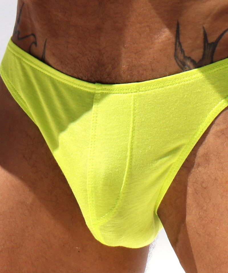 RUFSKIN! Brief Reno Soft-knit Single Layer briefs Premium Stretch Rayon Lime