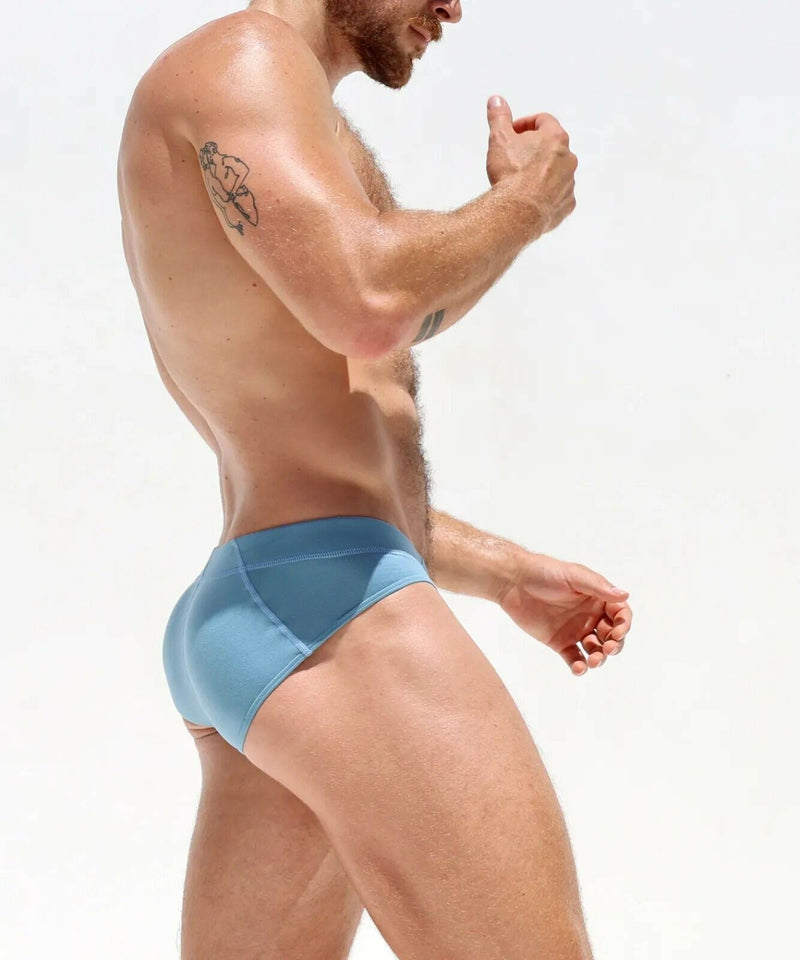 RUFSKIN Briefs TOMAS Thin-Hip Full-Seat Buttery Soft Brief Steel Blue 69