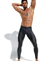 RUFSKIN KYLO Stretch Rubber Sport Legging Rubberized Spandex Pants Matte 55