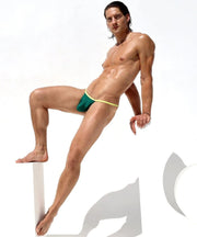 RUFSKIN Pouch Backless See-Through Sling Single Layer Shiny Green Emerald