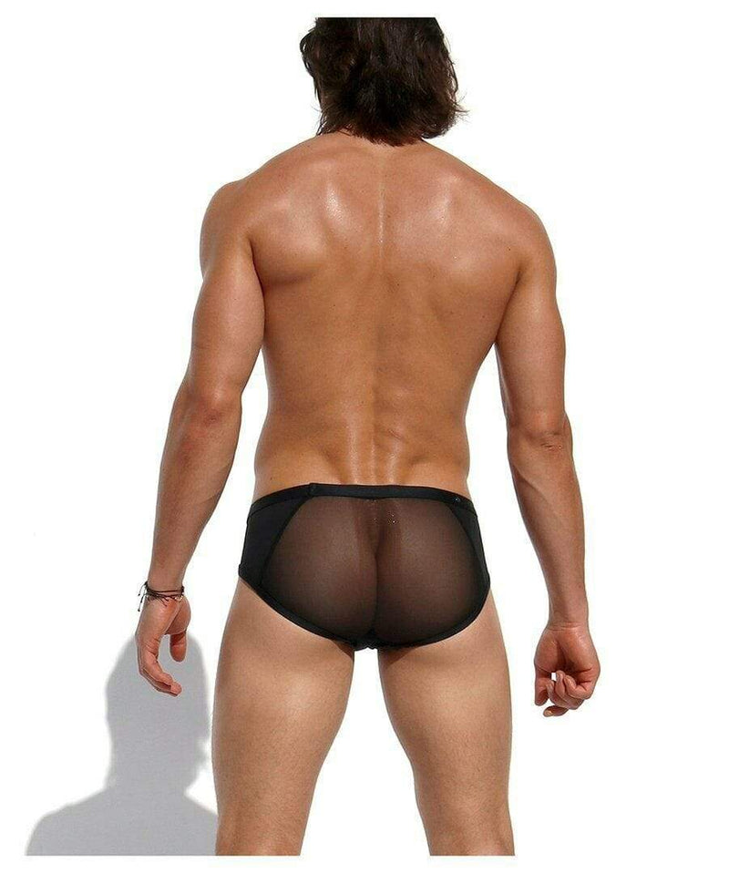 Rufskin Rufskin Brief Ecran Spacer Quality Spandex Back Mesh Slip Black 1