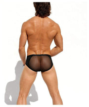 Rufskin M Rufskin Brief Ecran Spacer Quality Spandex Back Mesh Slip Black 1