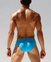 Rufskin Rufskin Swimwear BOXOL Calkini Swim-Briefs Shiny Stretchy-Nylon Turquoise 14