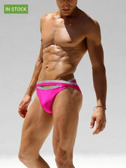 Rufskin Rufskin Swimwear Crown Swim Briefs Sexy Maillot Pink AF 18