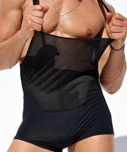 RUFSKIN Singlet RICKSON Stretch Sport 4-Way Mesh Bodysuit Black
