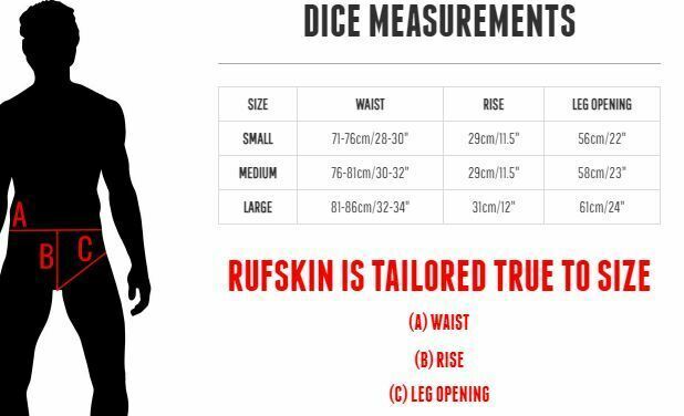RUFSKIN! Swimwear DICE Jacquard Elastic Swim-Briefs Stretchy Nylon Whte 46