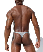 RUFSKIN Thong DALTON T-Back Premium Stretch Nylon Faux Fly Thongs Grey Smoke 83