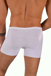 Sexy SMU Stretchy Silky Boxer second Skin Icy  total seethrough when wet White