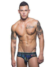 SexyMenUnderwear.com Andrew Christian Brief Massive City Palms Mens Slips Fashion Briefs 90320 16