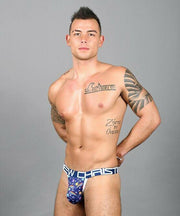 SexyMenUnderwear.com Andrew Christian Thong S*ck-it Y-Back Tangas Almost Naked Blue 91589 37