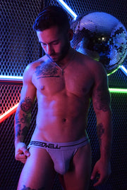 SexyMenUnderwear.com BREEDWELL Trade Jock Simple and Stylish Jockstrap Grey Heather