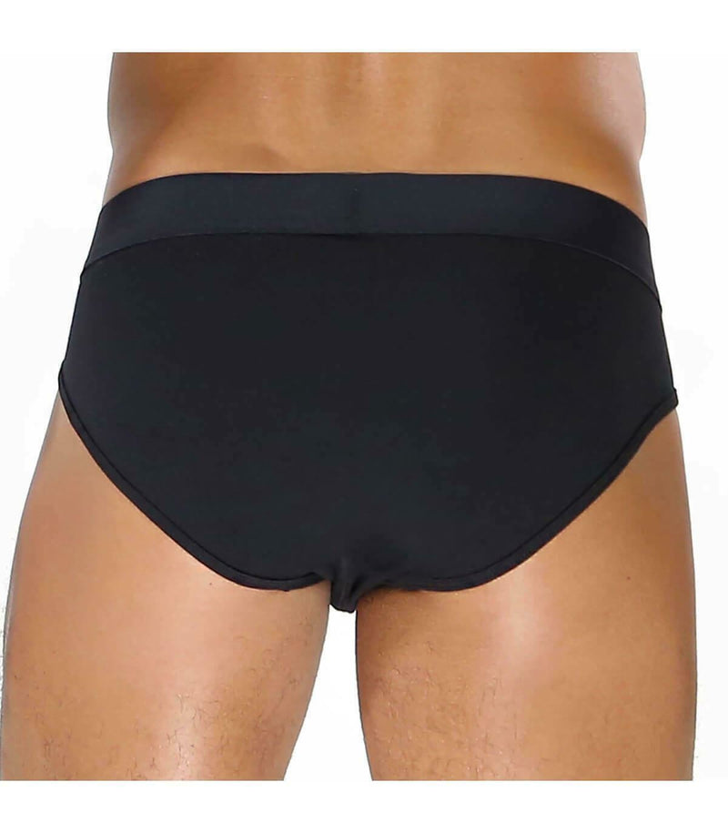 SexyMenUnderwear.com Casual Black Brief ''ALPHA TOF PARIS" Slip Cotton Underwear 16