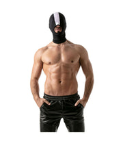 SexyMenUnderwear.com ONE SIZE FETISH TOF PARIS Naughty Open Mouth Lycra Hood Cagoule Stretchy One Size White