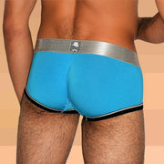 SexyMenUnderwear.com Private Structure Boxer Low Rise Trunk Crayon Aqua Ocean 1881 70