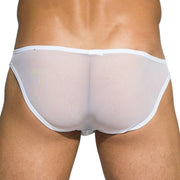 SexyMenUnderwear.com Private Structure Brief Desire Intima Mesh Low-Rise Bikini Briefs White 3455 70
