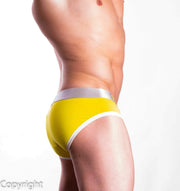 SexyMenUnderwear.com Private structure Brief Spectrum X Cotton Briefs Slips Yellow 3683 51