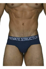 SexyMenUnderwear.com Private Structure Brief Sport Platinum Bamboo Underwear Midnight Navy 3748 56
