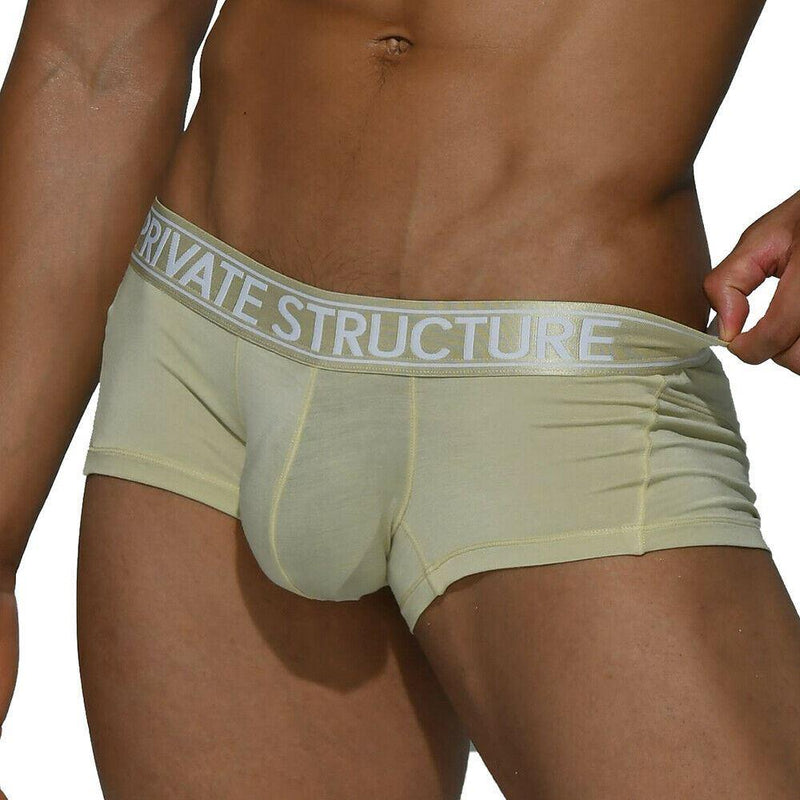 SexyMenUnderwear.com Private Structure Sport Trunks Bamboo Boxer Seamed Pouch Beige 4073 57