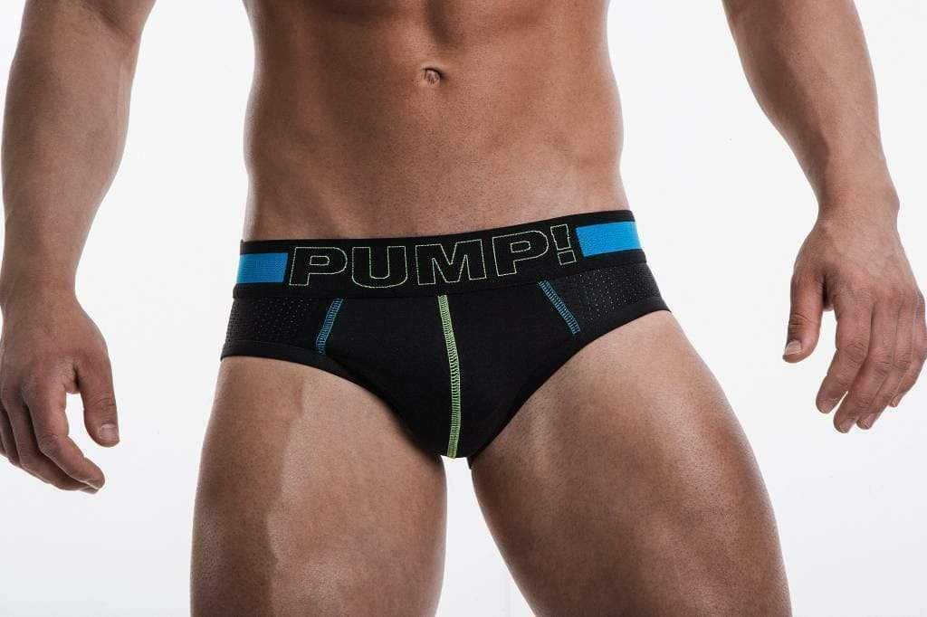 SexyMenUnderwear.com PUMP! Briefs SONIC Fashion Cotton Slip Full Mesh Elastic Total Support 12028 20