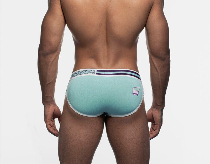 SexyMenUnderwear.com PUMP SideCut Briefs ACTIVATE Retro Teal Cotton Stretch Briefs 12063 70