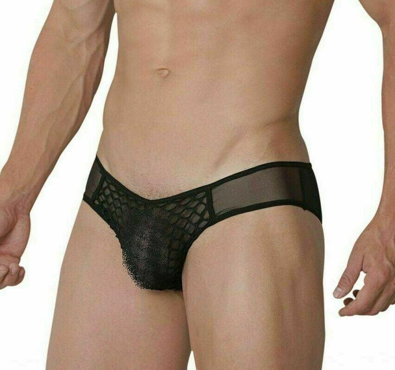 SexyMenUnderwear.com Romantic Brief By Hidden Mesh Brief Bikini C-through sensual undies Black 956 2
