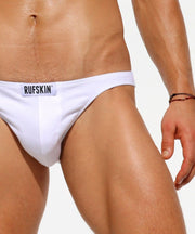 SexyMenUnderwear.com RUFSKIN Brief FRED Premium Cotton Spandex Low-Cut Man Briefs White 31