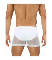 SexyMenUnderwear.com See-through Swim-Shorts "TOF PARIS" IBIZA Swimwear Guaranteed Effect White T4