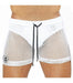 SexyMenUnderwear.com See-through Swim-Shorts "TOF PARIS" IBIZA Swimwear Guaranteed Effect White T4