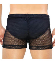 SexyMenUnderwear.com See-Through Swimwear "TOF PARIS" IBIZA Swim-Shorts Guaranteed Effect BLACK T4