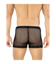 SexyMenUnderwear.com See-Through Swimwear "TOF PARIS" IBIZA Swim-Shorts Guaranteed Effect BLACK T4