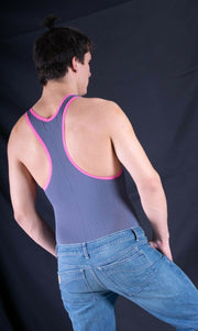 SexyMenUnderwear.com Sexy men fashion sheer Body suit sensual singlet Underwear  F2001 14d