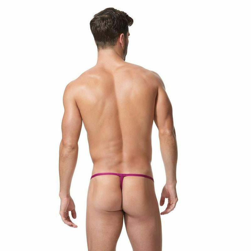 SexyMenUnderwear.com String Gregg Homme Xcite MicroModal Jacquard Men G-String Magenta 152414 225