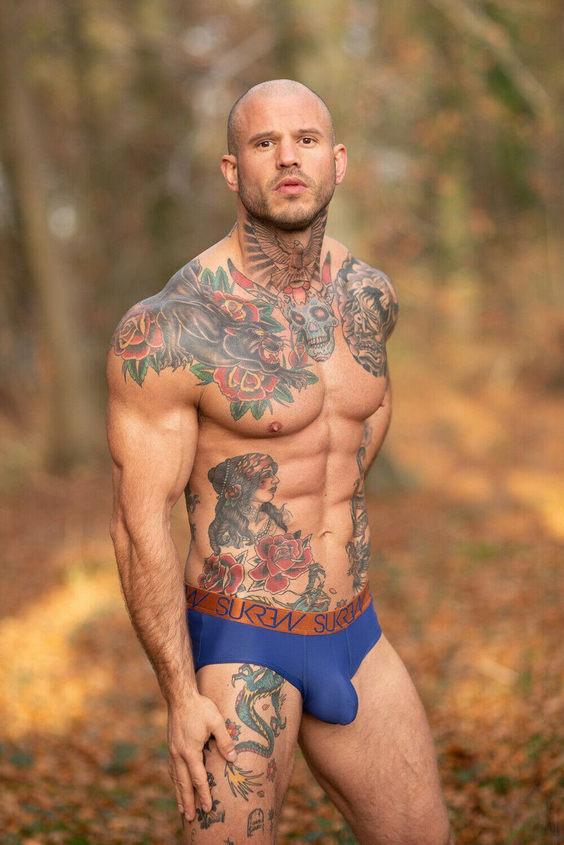SexyMenUnderwear.com Sukrew YORK Briefs Apex Big Bulge Without Restrictions Nice Pouch Navy Blue 20